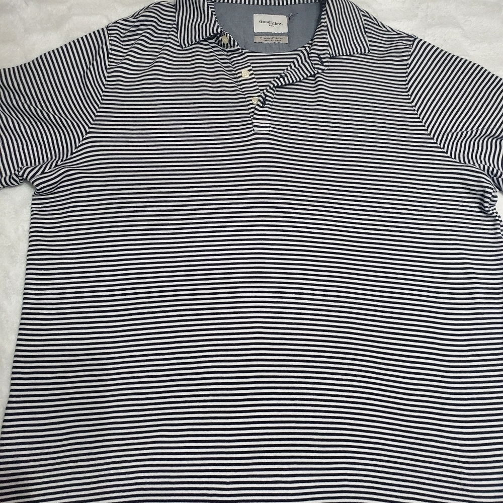 Goodfellow Black White xxl striped shirt